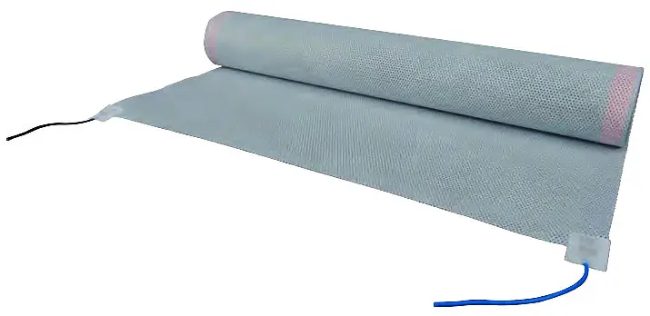 [2 02 642] E-NERGY CARBON FLEECE Heating foil 36V – 132 W/lfm (220 W/m²), 1.5m 1.500 x 600 x 0.4 mm ( L x W x h ) Custom no. : 85162999 (1 ml)