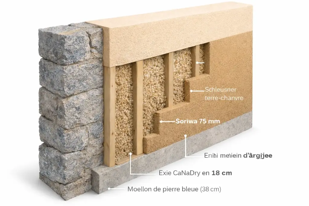 Kit Cloison Biosourcée - 3 m X 1 m